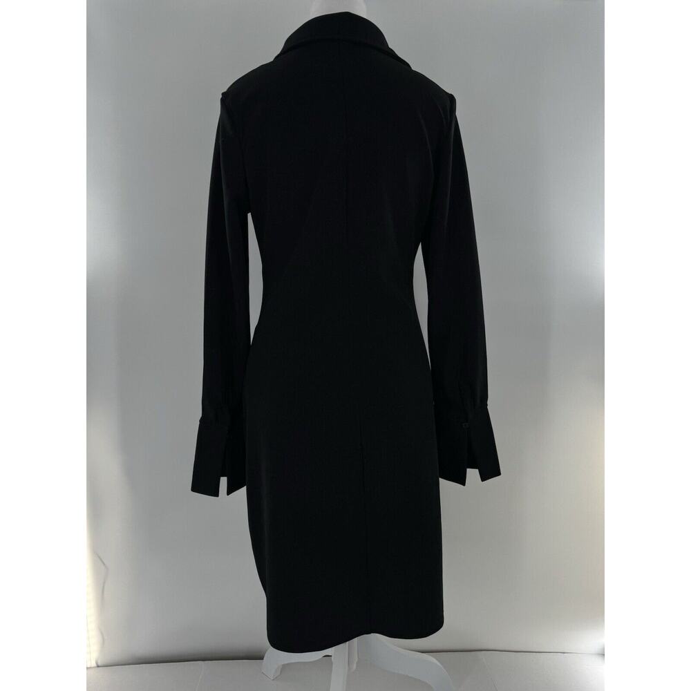 H&M Draped Dress Size M Shirt Button Down Rouched Gathered Dark Academia - Picture 5 of 16